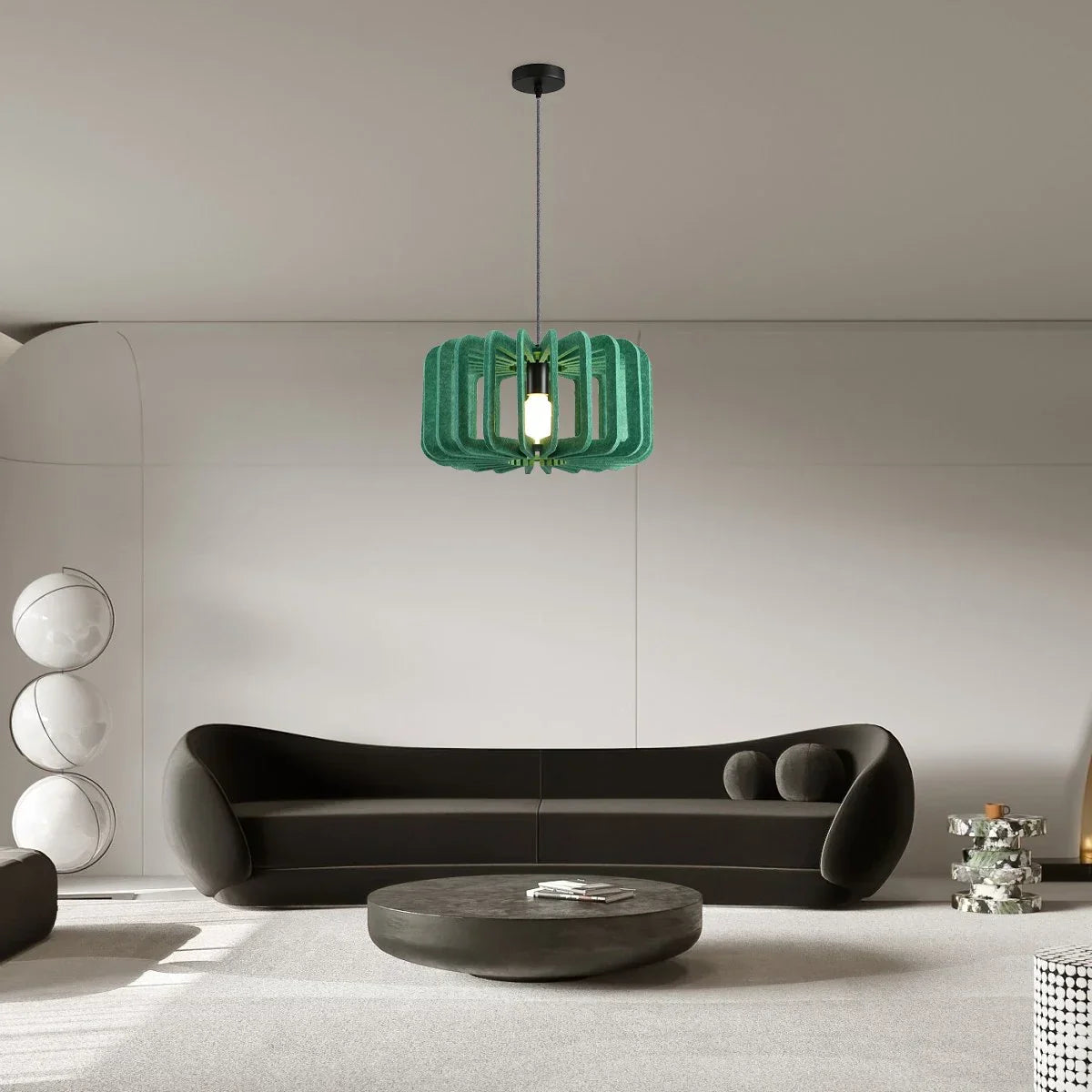 Column Shaped Birdcage Acoustic Pendant Light | Lersk