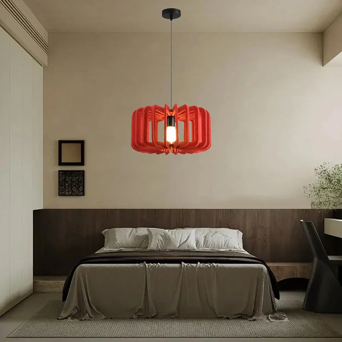 Column Shaped Birdcage Acoustic Pendant Light | Lersk