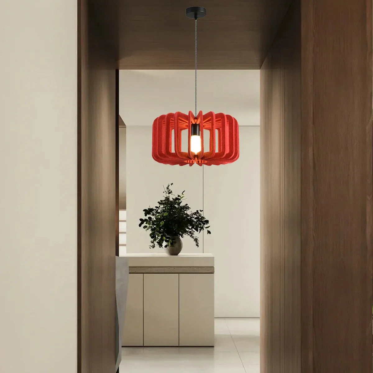 Column Shaped Birdcage Acoustic Pendant Light | Lersk