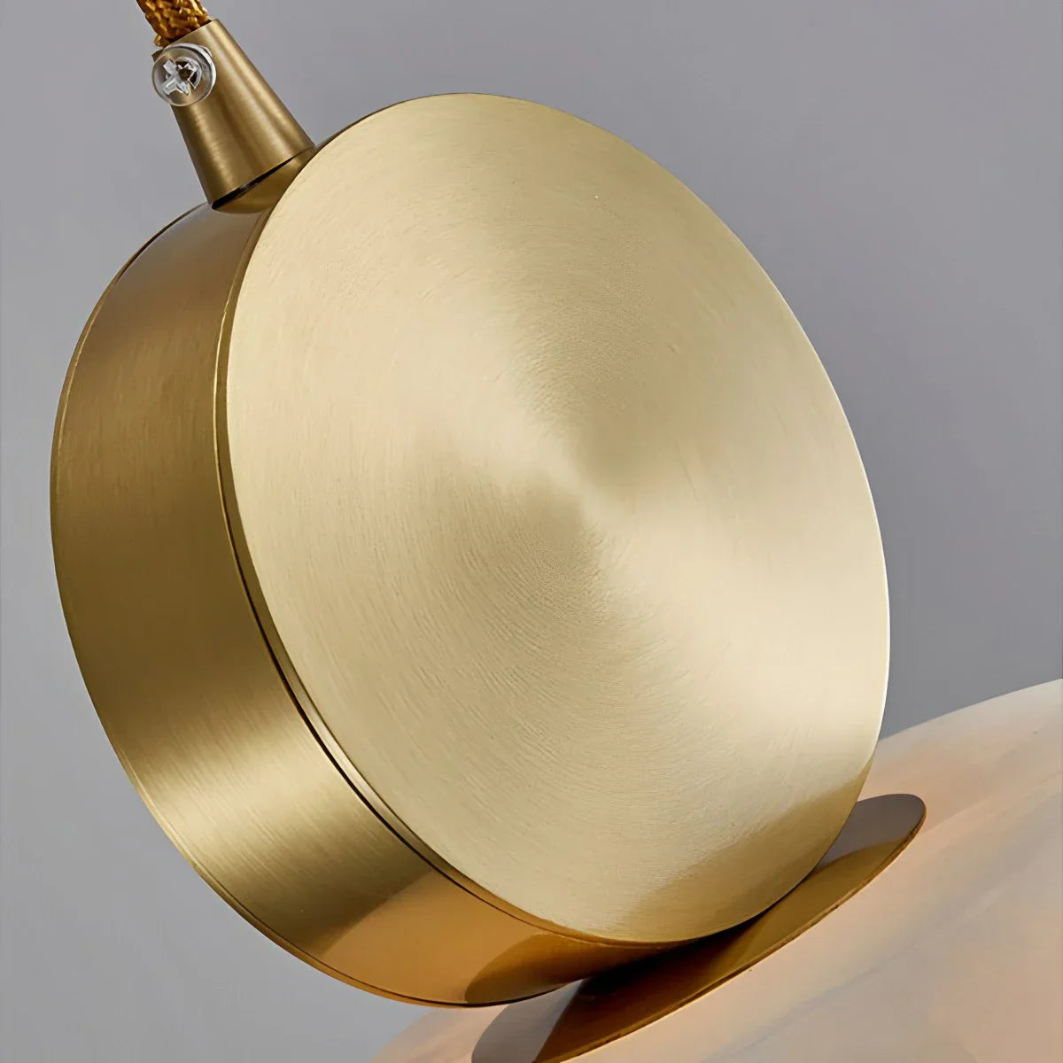 All Copper Geometric Spanish Alabaster Pendant Light | Lersk