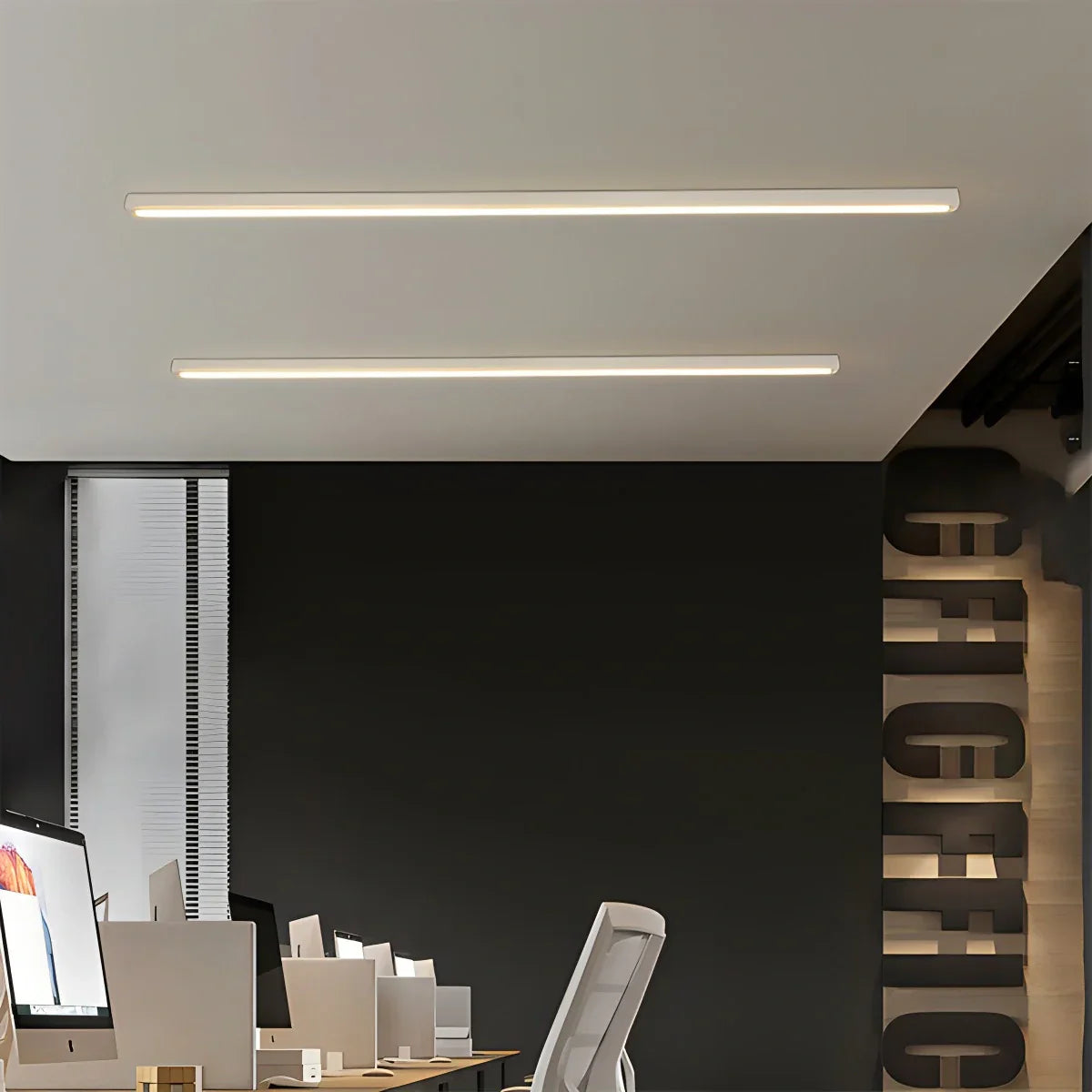 Luz de techo lineal larga regulable | Lersk