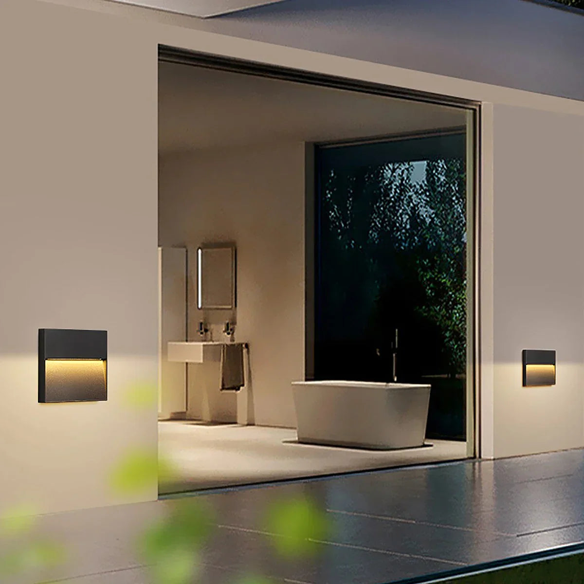Luz de Pared Exterior Impermeable Redonda y Cuadrada | Lersk