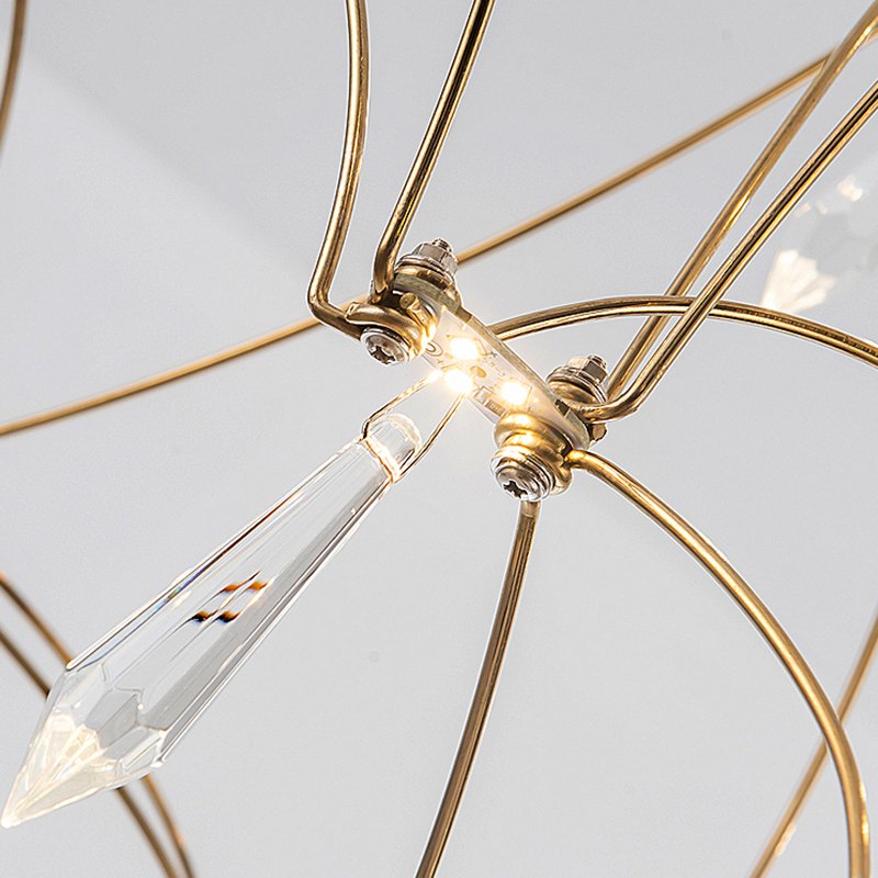 Grand lustre en cristal ajustable pour une créativité maximale | Lersk