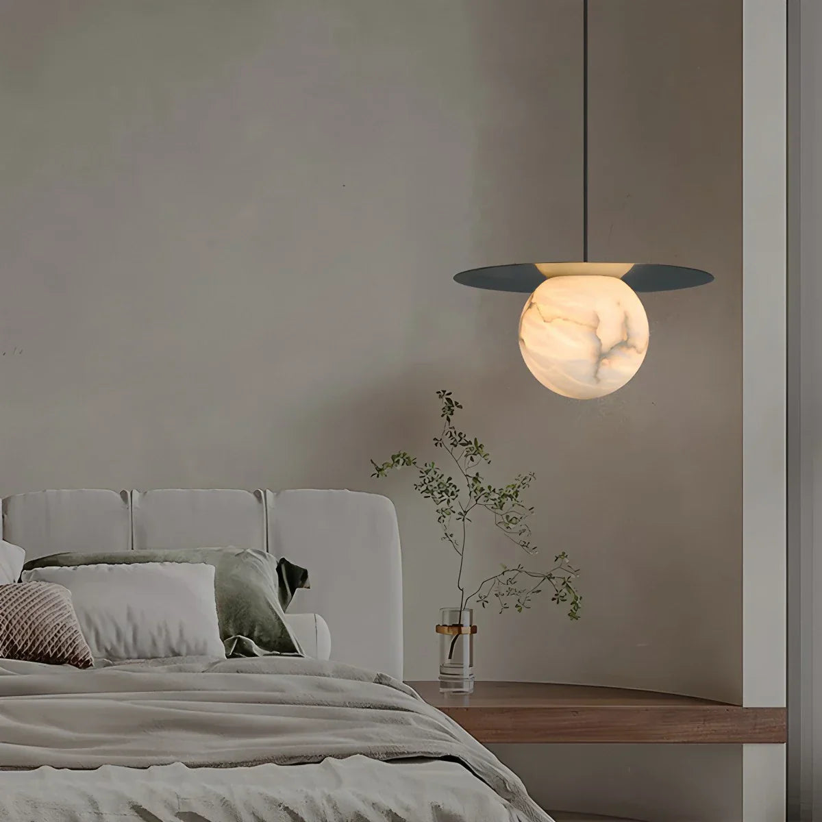 Luxury Spherical Natural Spanish Alabaster Pendant Light | Lersk