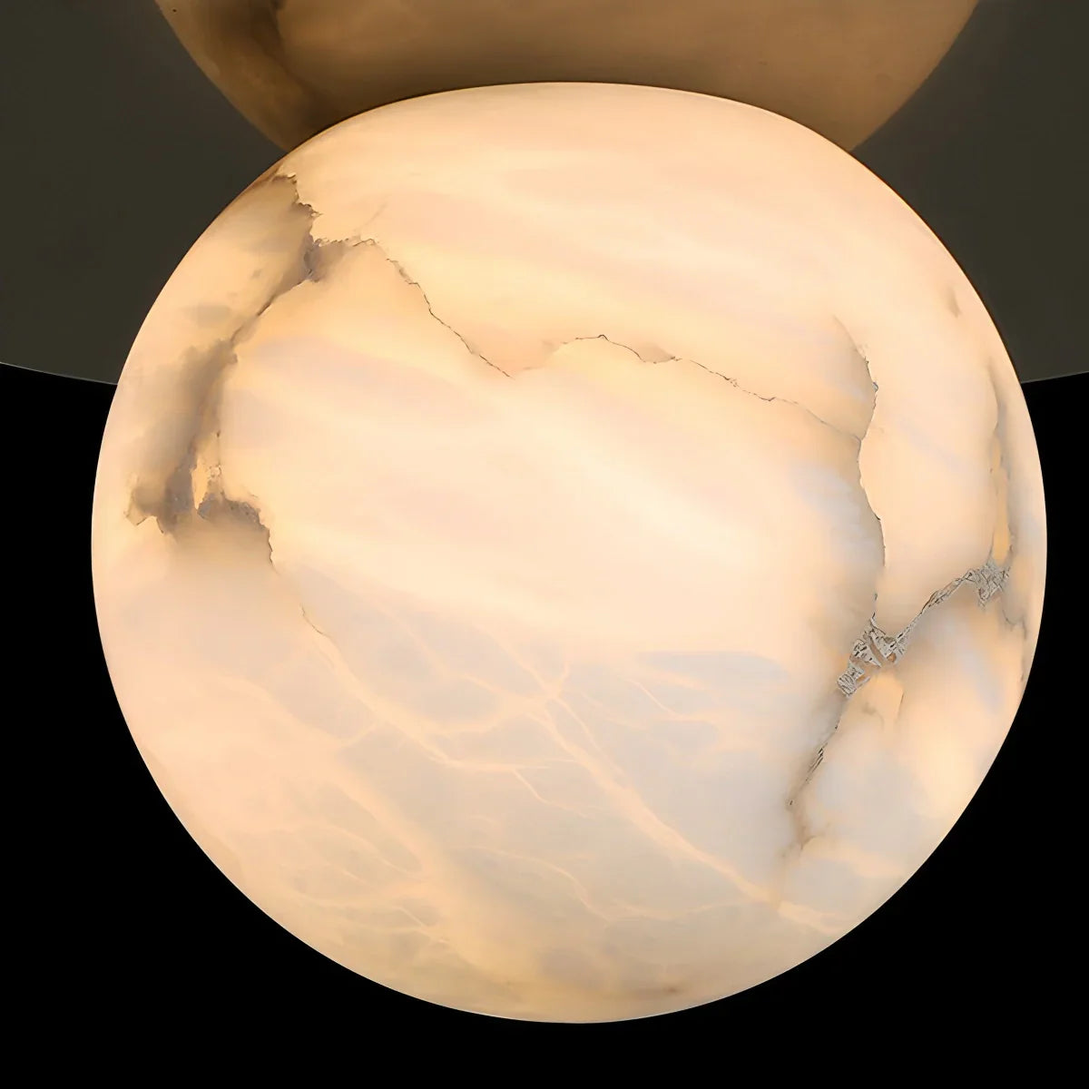 Luxury Spherical Natural Spanish Alabaster Pendant Light | Lersk