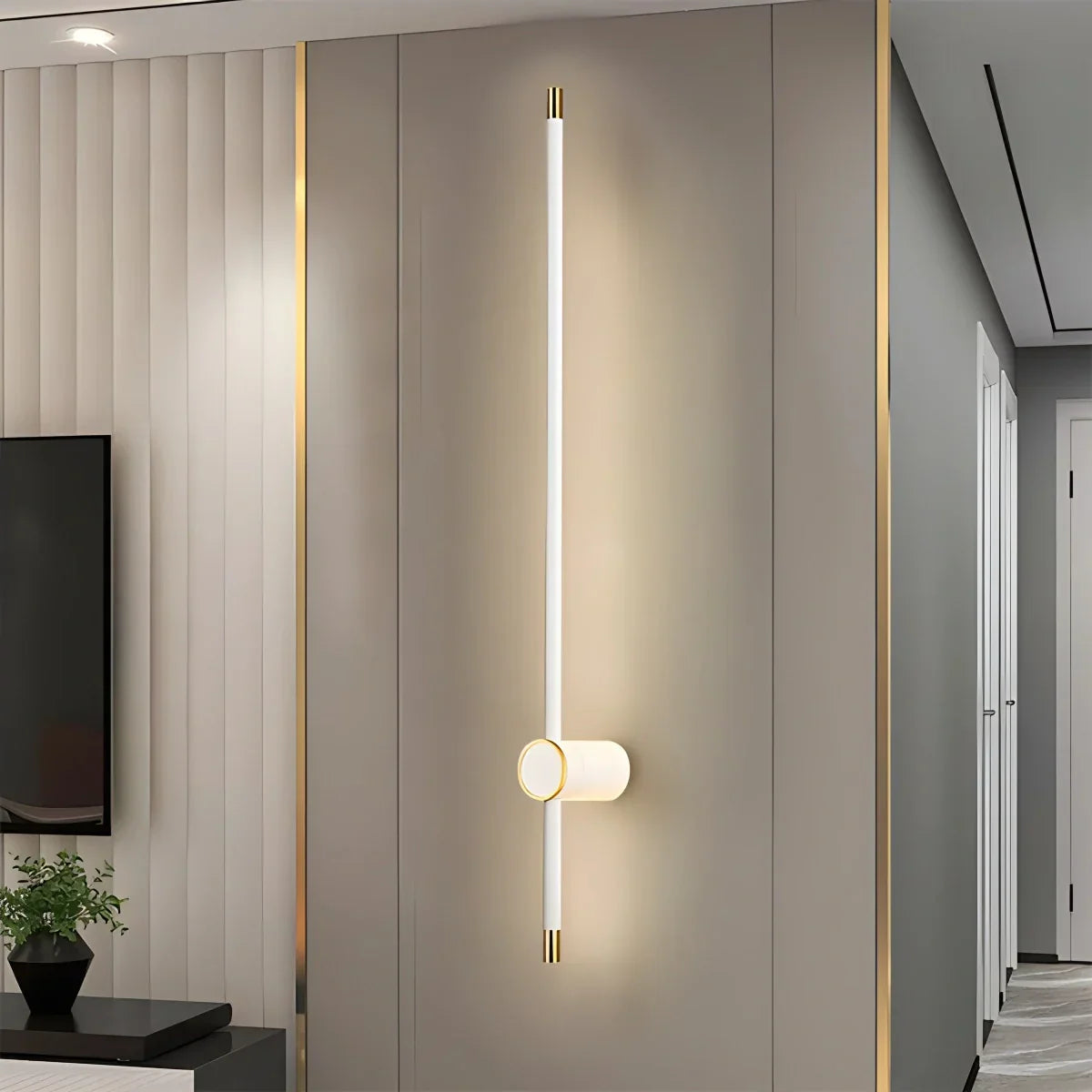 Lámpara de pared con columna romana larga para dormitorio | Lersk