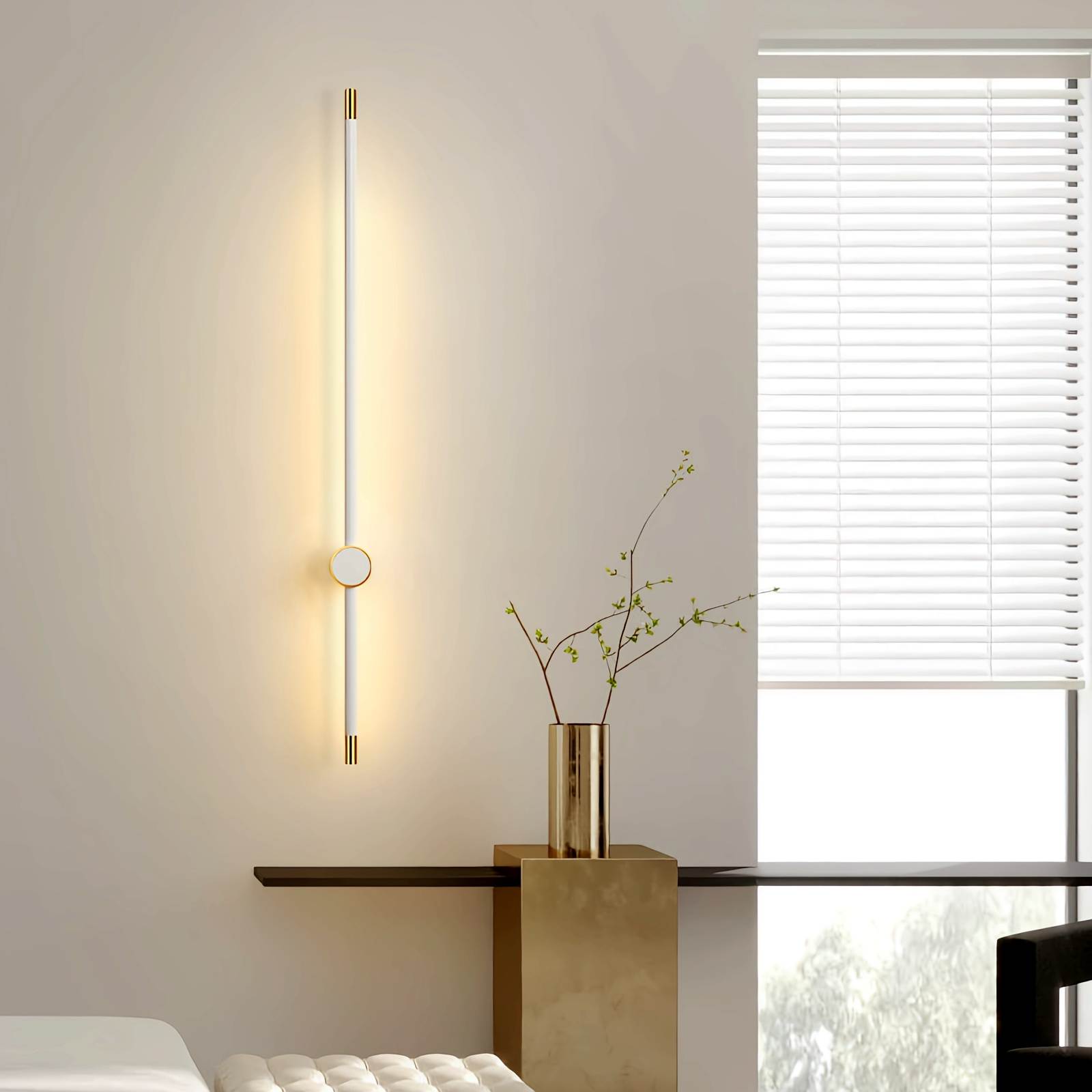 Lámpara de pared con columna romana larga para dormitorio | Lersk
