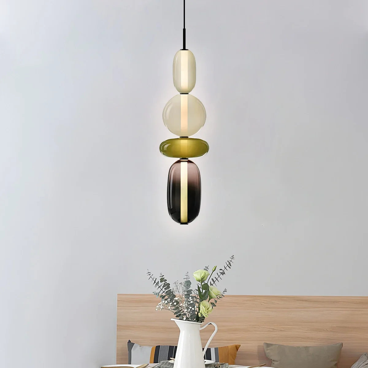 Candied Glass Pendant Light for Bedroom | Lersk