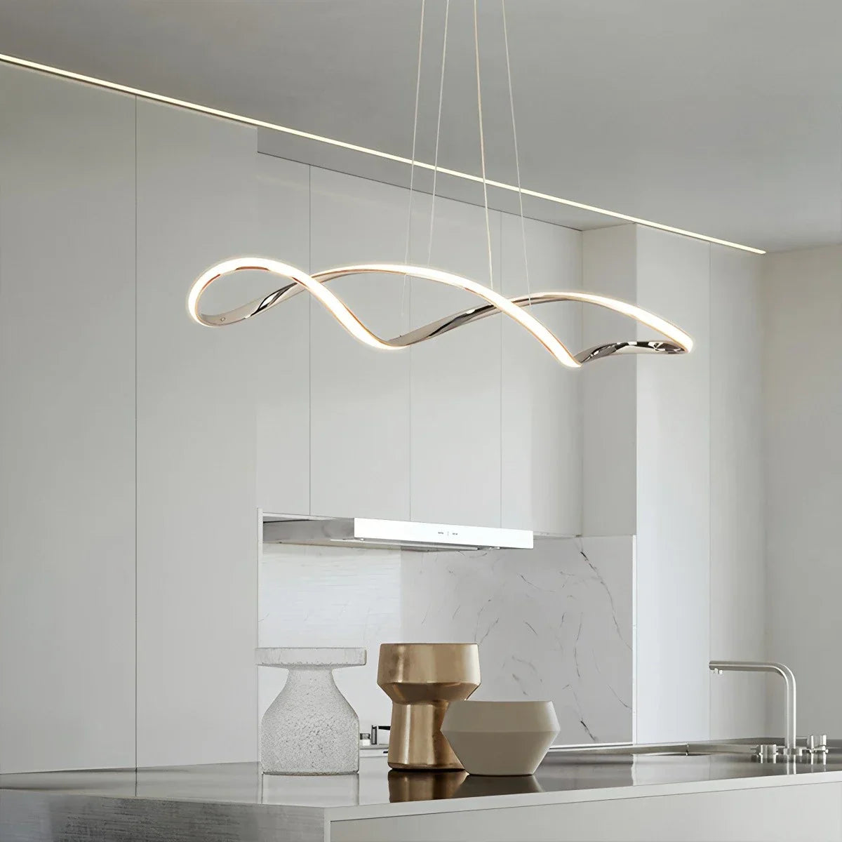 Lámpara colgante Linear Twist para comedor | Lersk