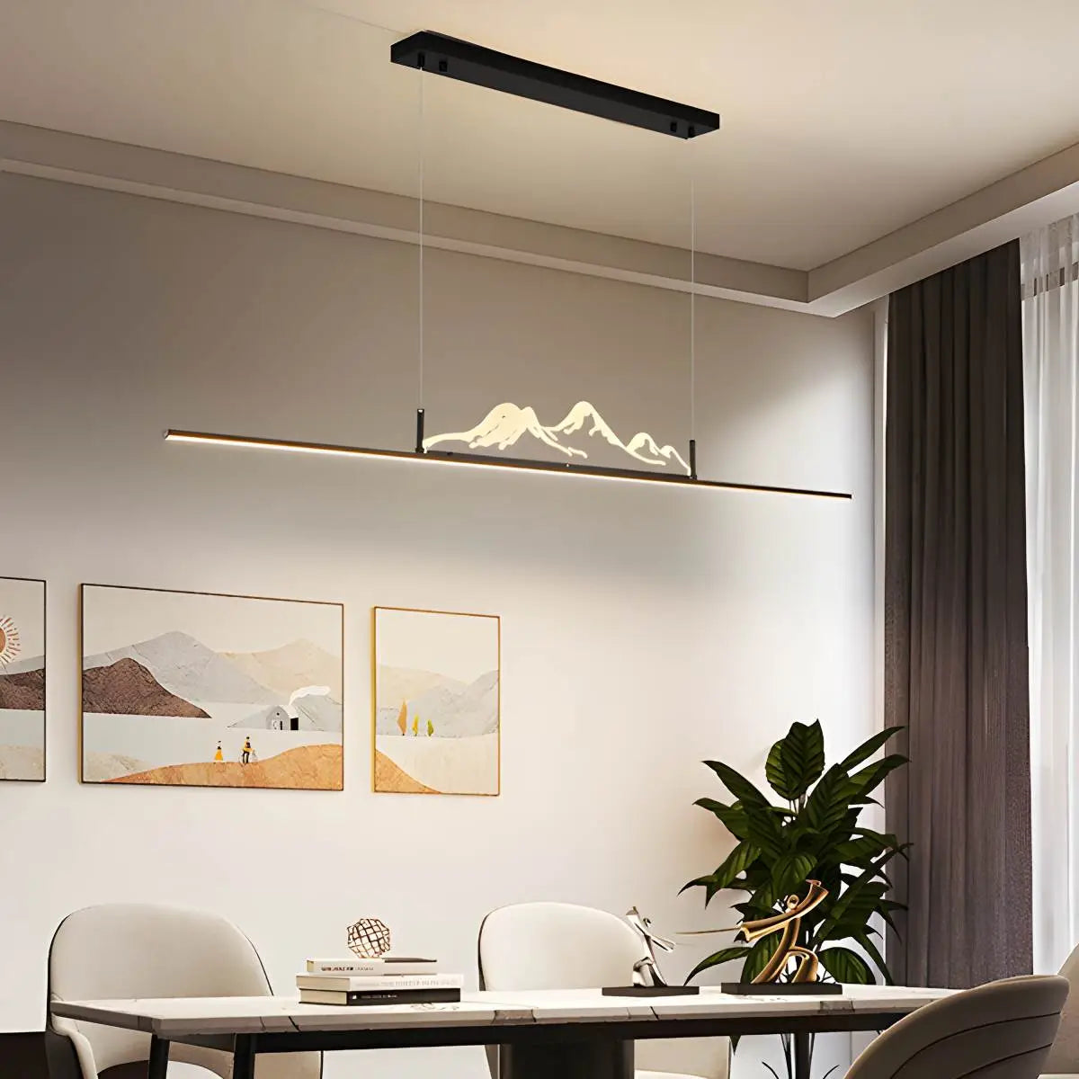 Lámpara colgante LED con diseño de montaña | Lersk
