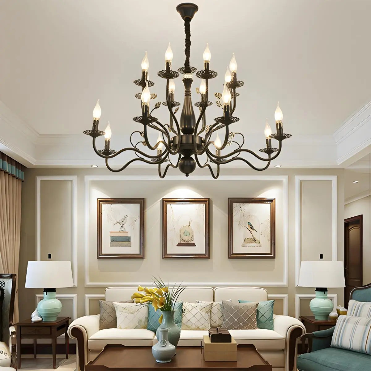 Candelabro de vela de doble capa para comedor | Lersk