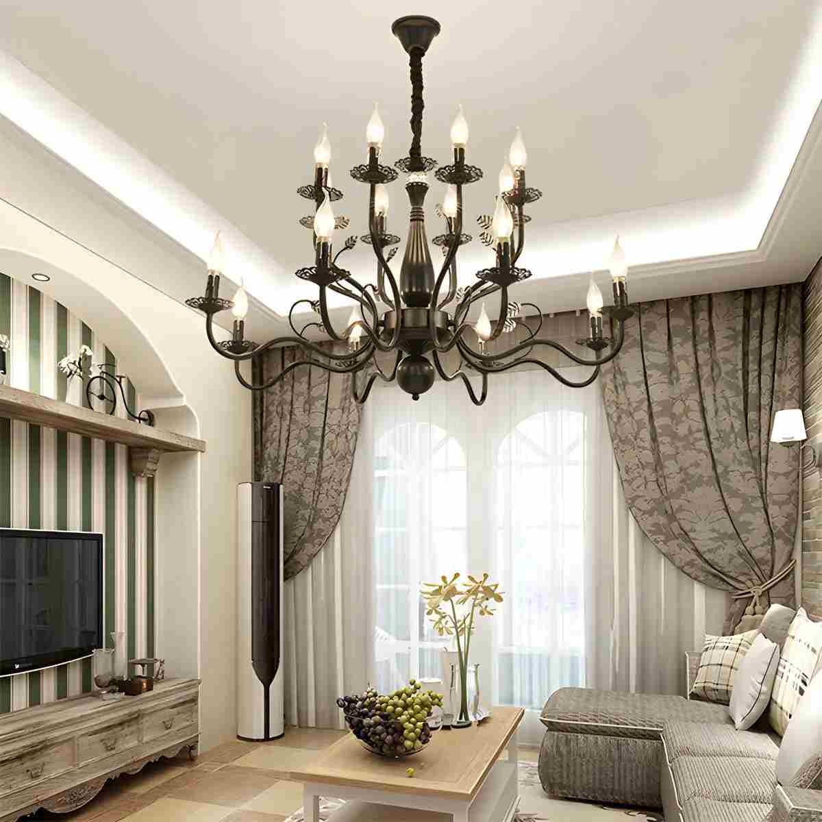 Candelabro de vela de doble capa para comedor | Lersk