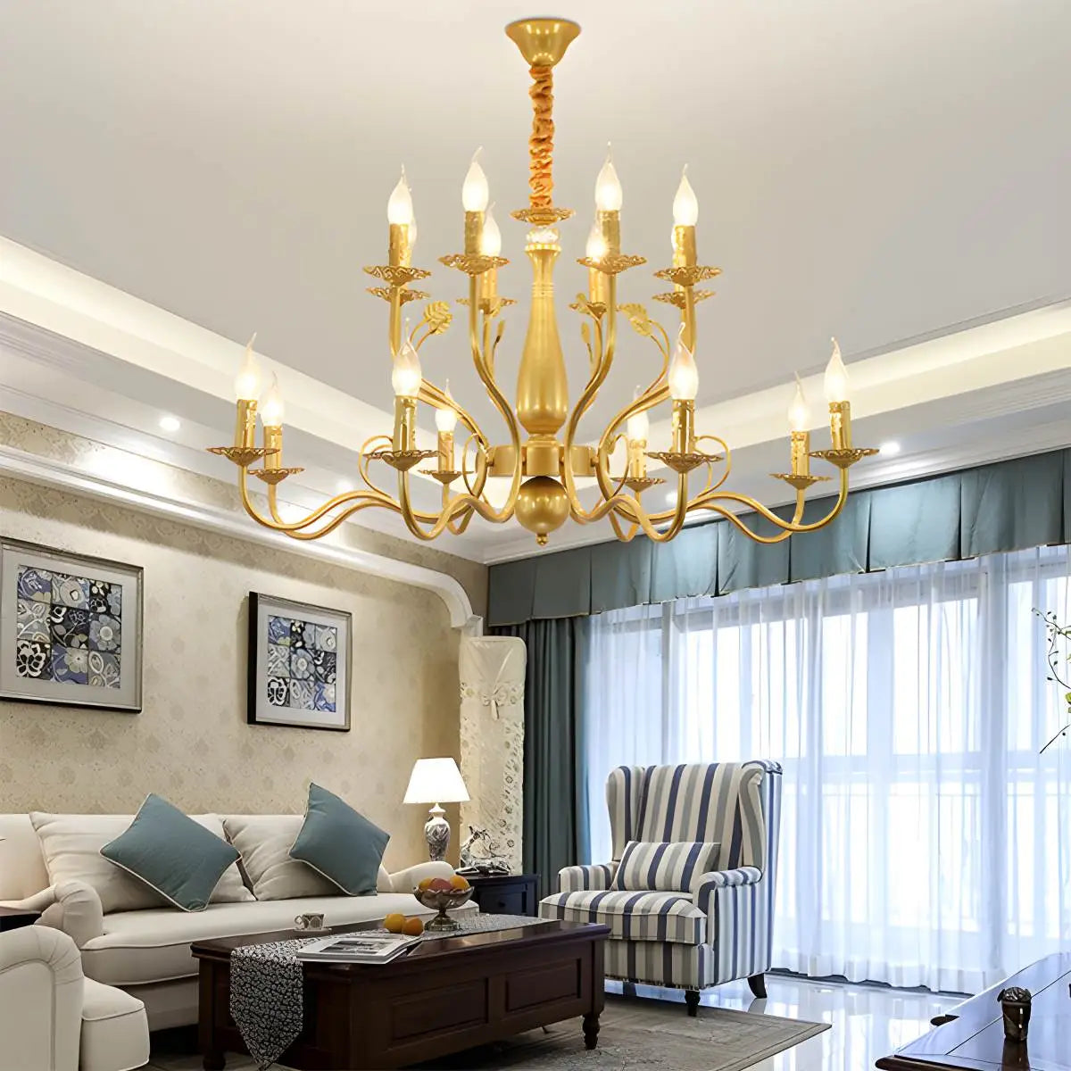Candelabro de vela de doble capa para comedor | Lersk