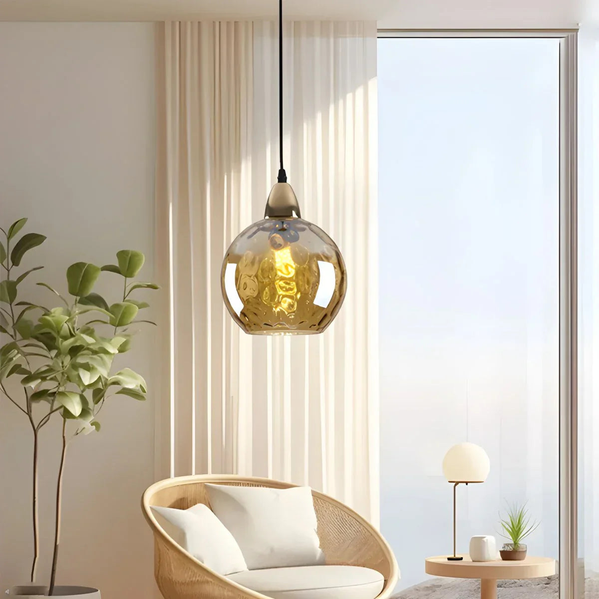 Colorful Glass Ball Pendant Light for Living Room | Lersk