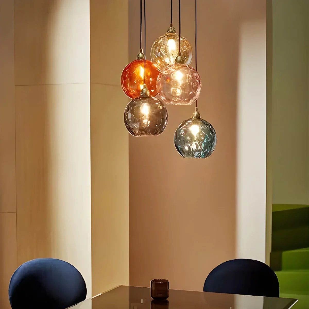 Colorful Glass Ball Pendant Light for Living Room | Lersk
