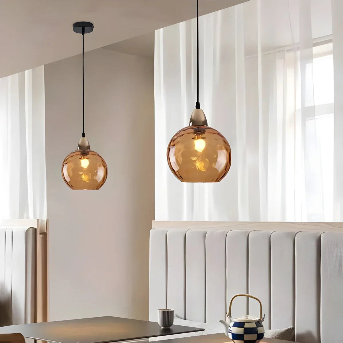 Colorful Glass Ball Pendant Light for Living Room | Lersk