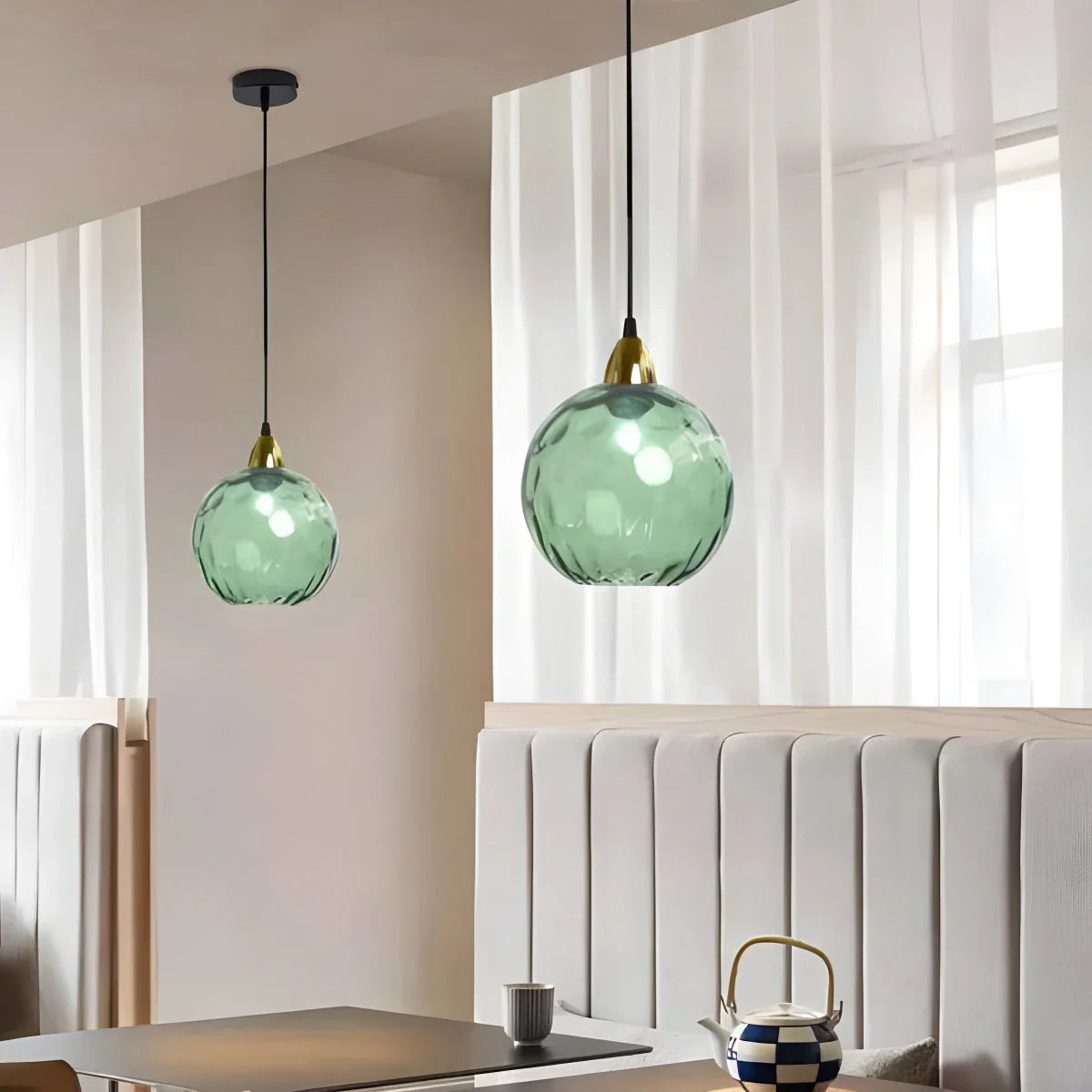 Colorful Glass Ball Pendant Light for Living Room | Lersk