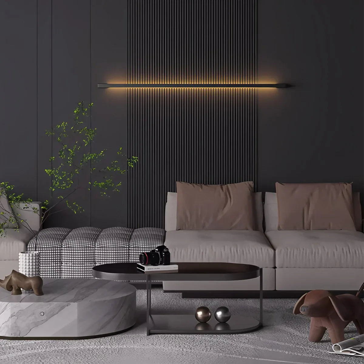 Aplique de pared lineal largo para escalera | Lersk