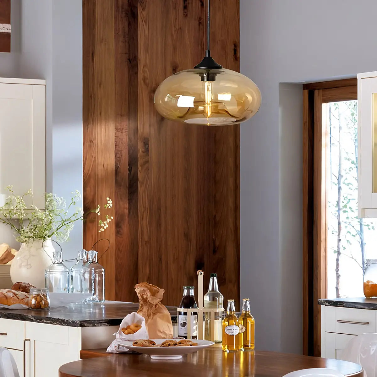 Colorful Glass Pendant Light for Dining Area | Lersk