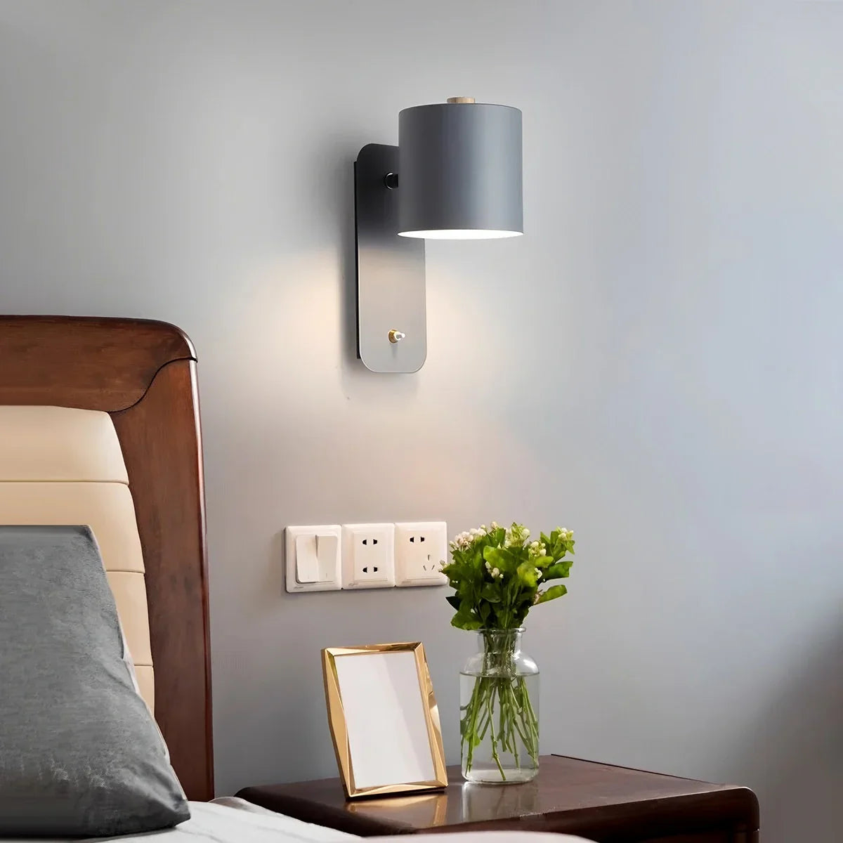 Lámpara de pared cilíndrica giratoria | Lersk