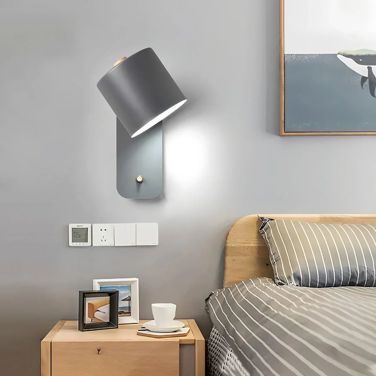 Lámpara de pared cilíndrica giratoria | Lersk