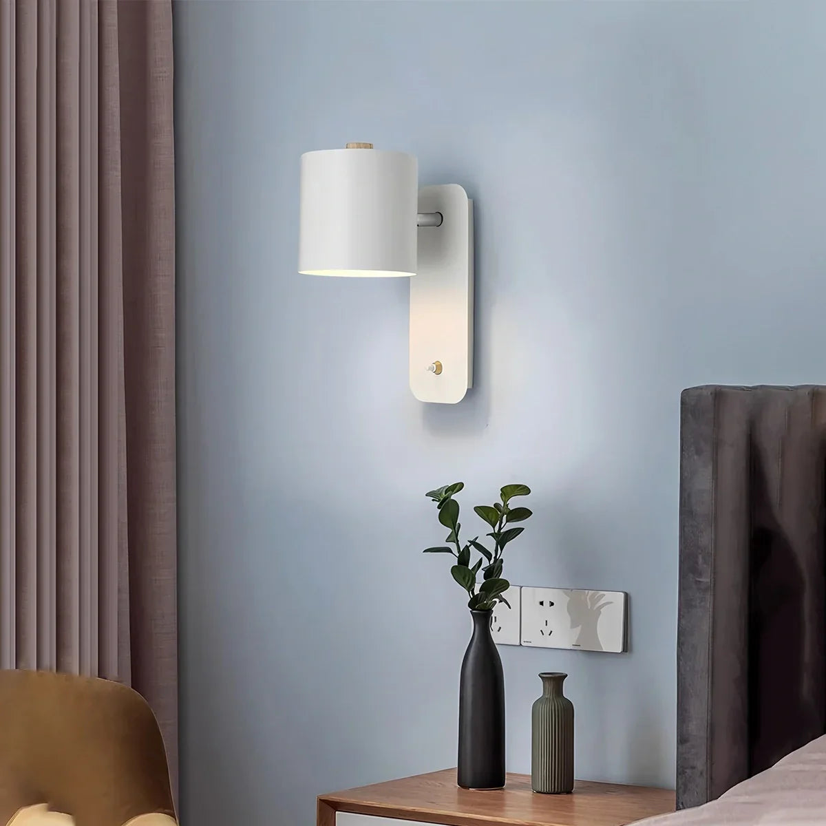 Lámpara de pared cilíndrica giratoria | Lersk