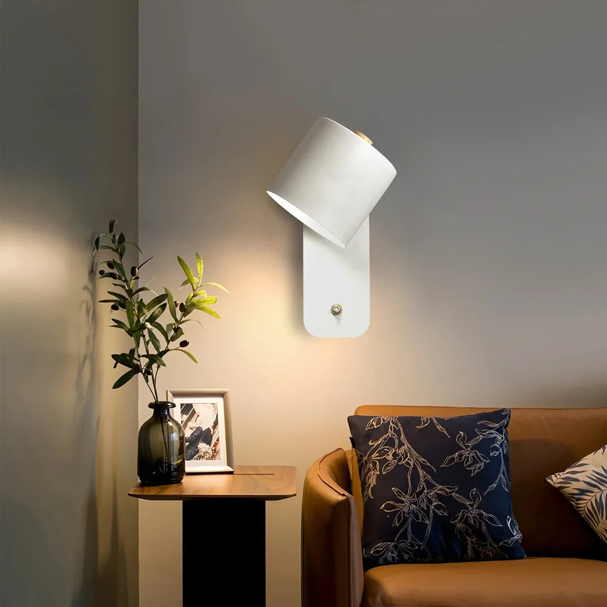 Lámpara de pared cilíndrica giratoria | Lersk