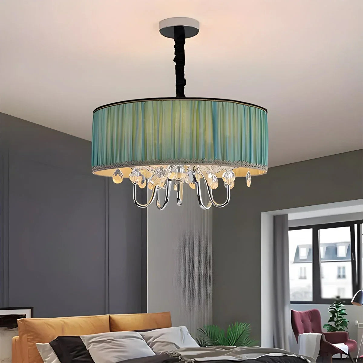 Alloy Luxury Crystal Pendant Light for Living Room | Lersk