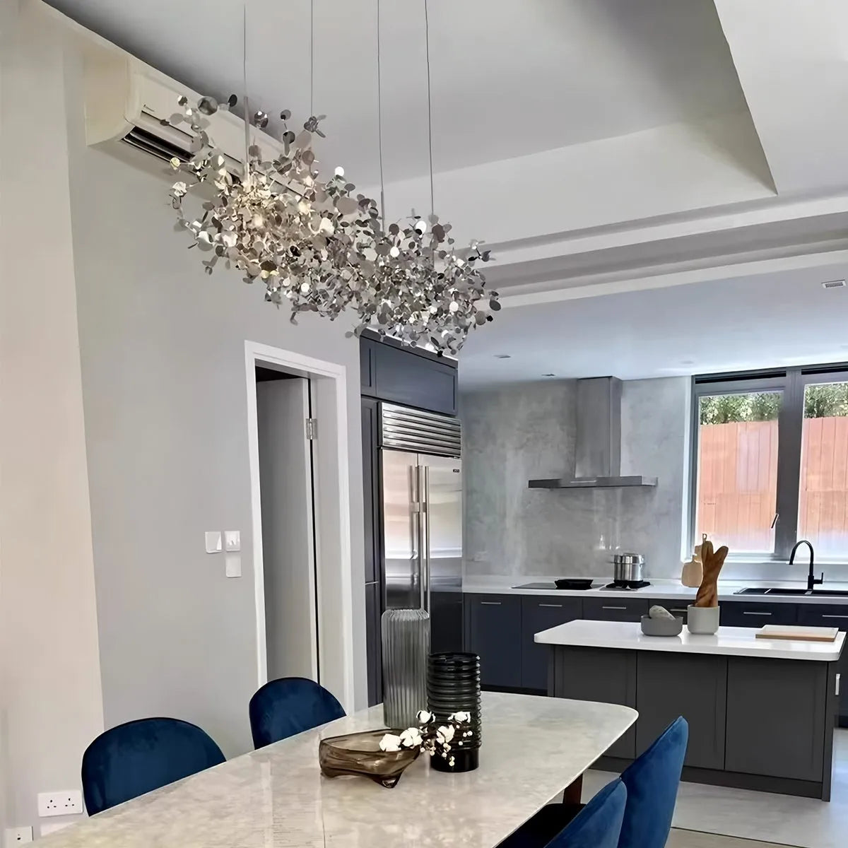 Argent/Gold Cloud Multi Pendant Chandelier | Lersk