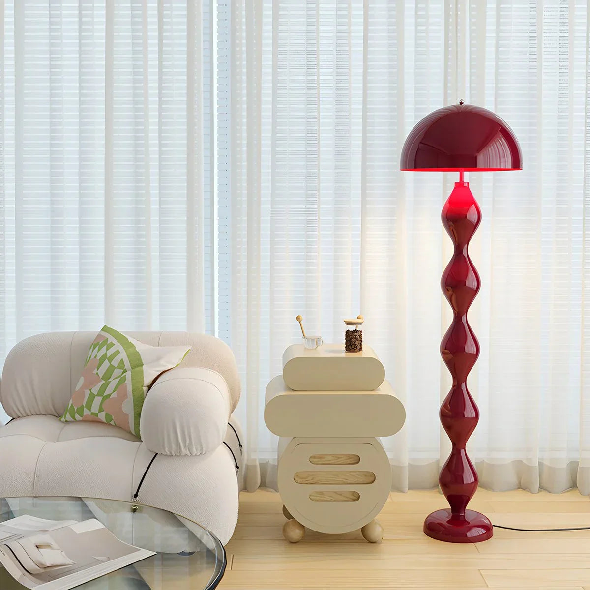 Stojací lampa Drop pro obývací pokoj | Lersk