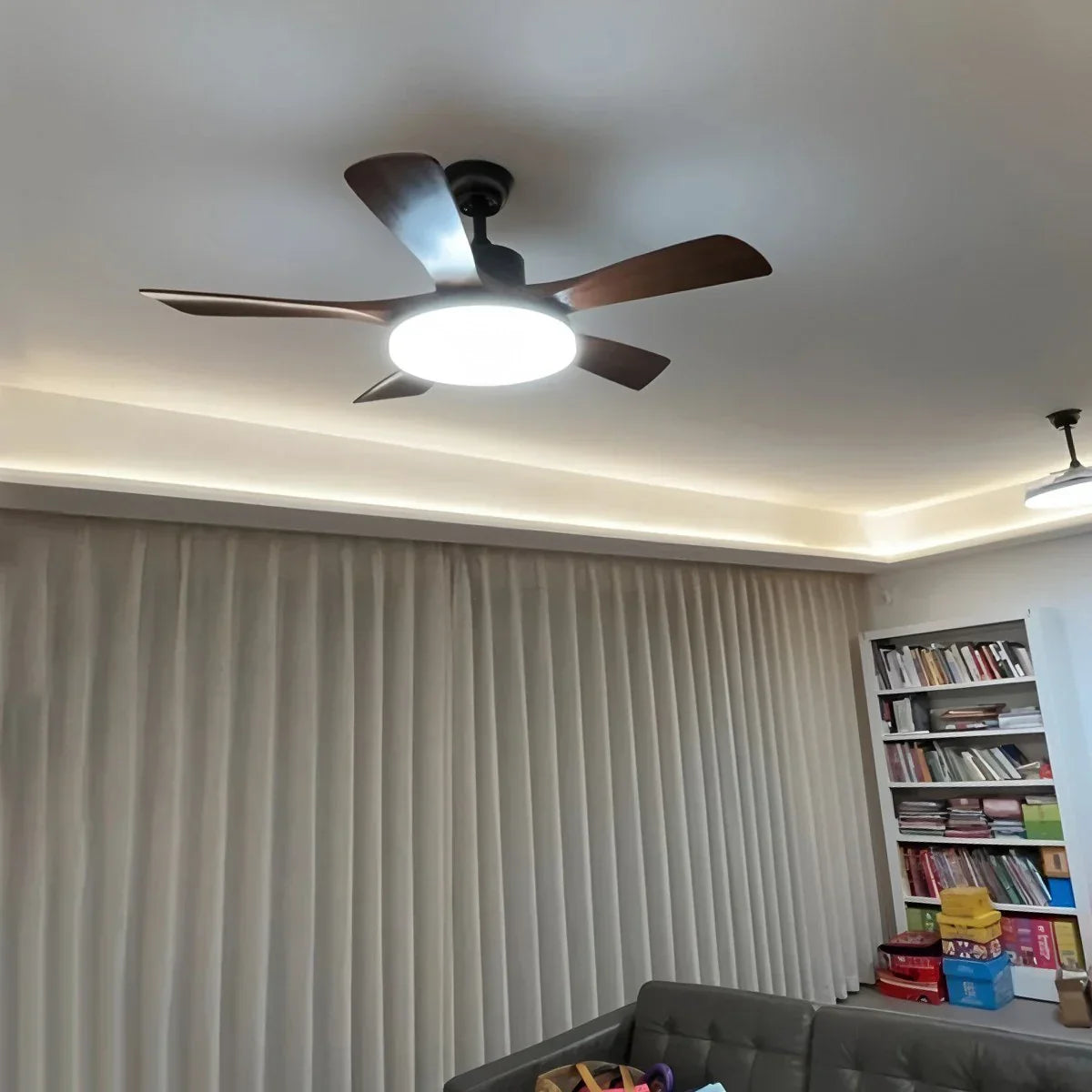 Ventilador de techo minimalista para sala de estar con luz | Lersk