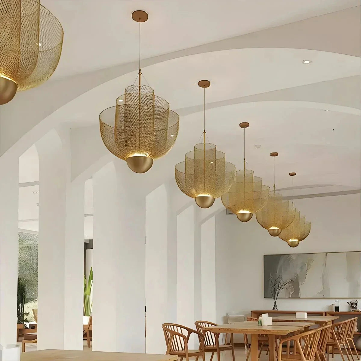 Závěsná lampa Meshmatics pro kuchyně a jídelny | Lersk