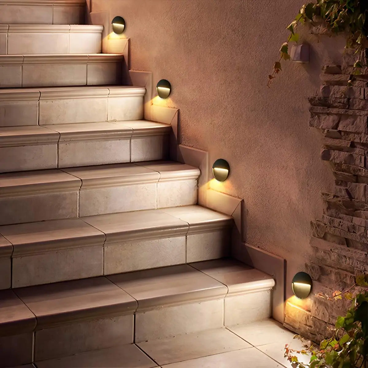 Luz de Pared Exterior Impermeable Redonda y Cuadrada | Lersk