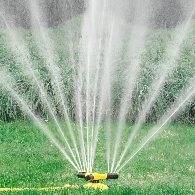 AquaFlow 360 Rotating Lawn Sprinkler For Gardens Efficient | Lersk