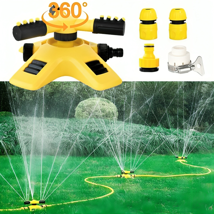 AquaFlow 360 Rotating Lawn Sprinkler For Gardens Efficient | Lersk