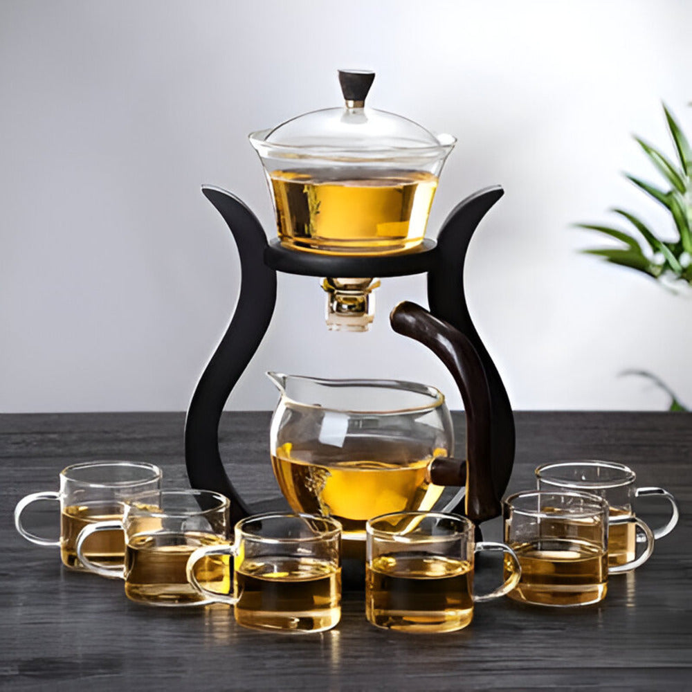 Artisan Magnetic Glass Teapot Set With Infuser For Loose Leaf Tea Elegant Dripless Teapot | Lersk