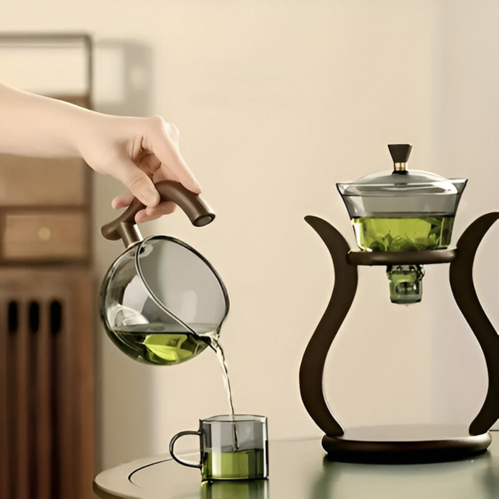 Artisan Magnetic Glass Teapot Set With Infuser For Loose Leaf Tea Elegant Dripless Teapot | Lersk