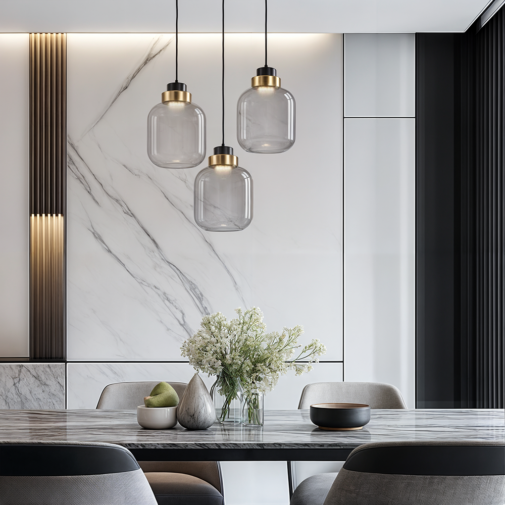 Szklane lampy wiszące Marlow