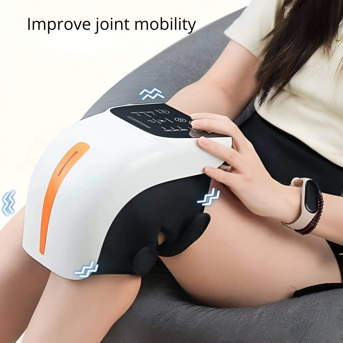 Knee Massager With Airbag Kneading Heat Therapy And Red Light For Home Use