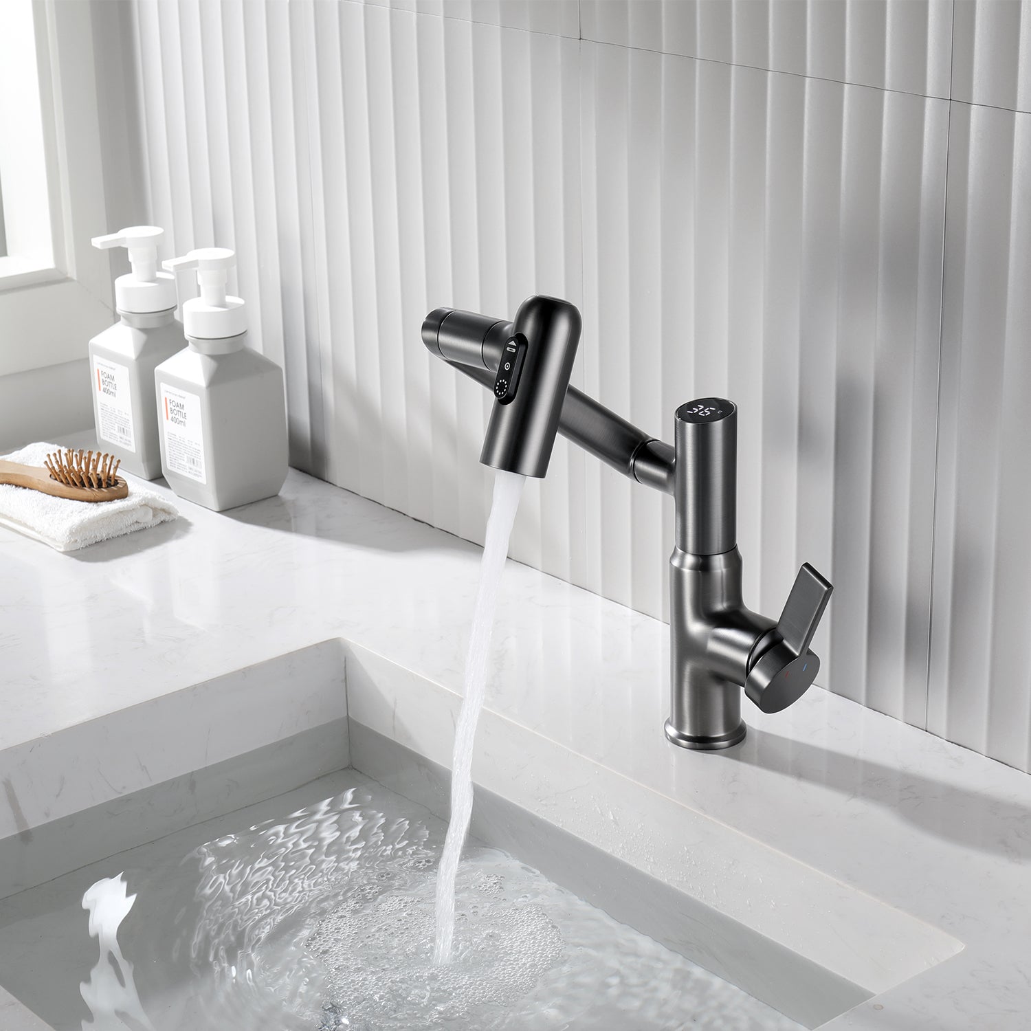 Rubinetto Digitale Intelligente per Lavabo con Acqua Calda e Fredda | Lersk