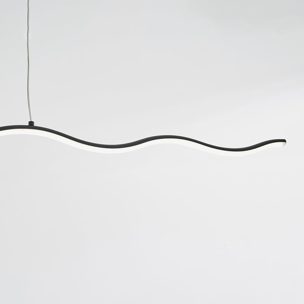 Lampa wisząca LumiNova nowoczesna LED w czerni i bieli | Lersk