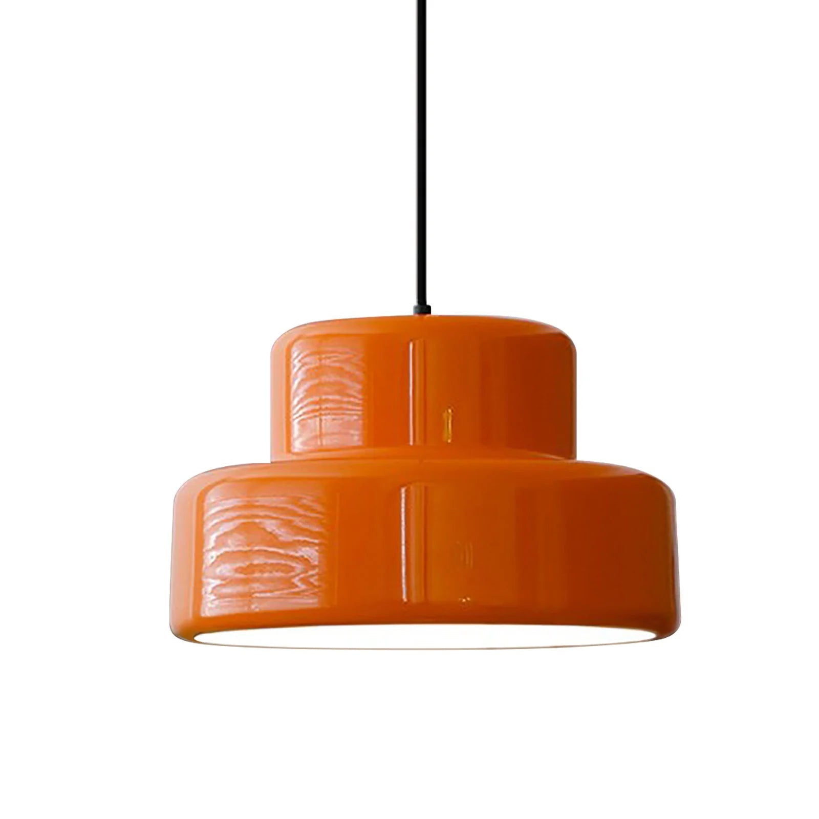 AuroraOrbit Orange Bauhaus Pendelleuchte für Esszimmer | Lersk