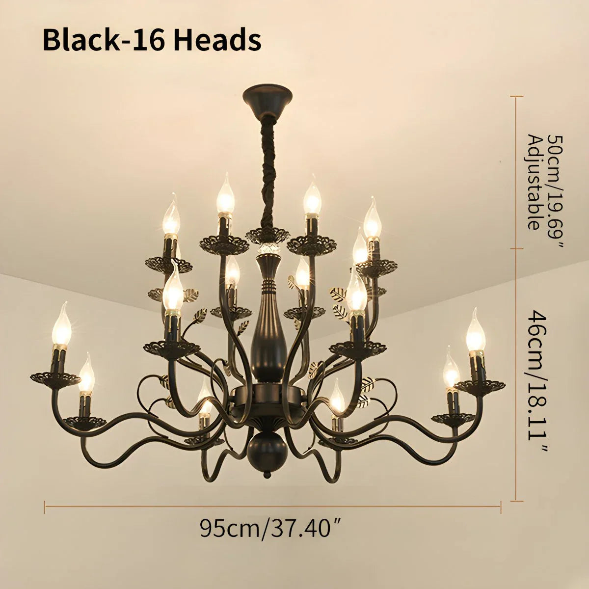 Candelabro de vela de doble capa para comedor | Lersk