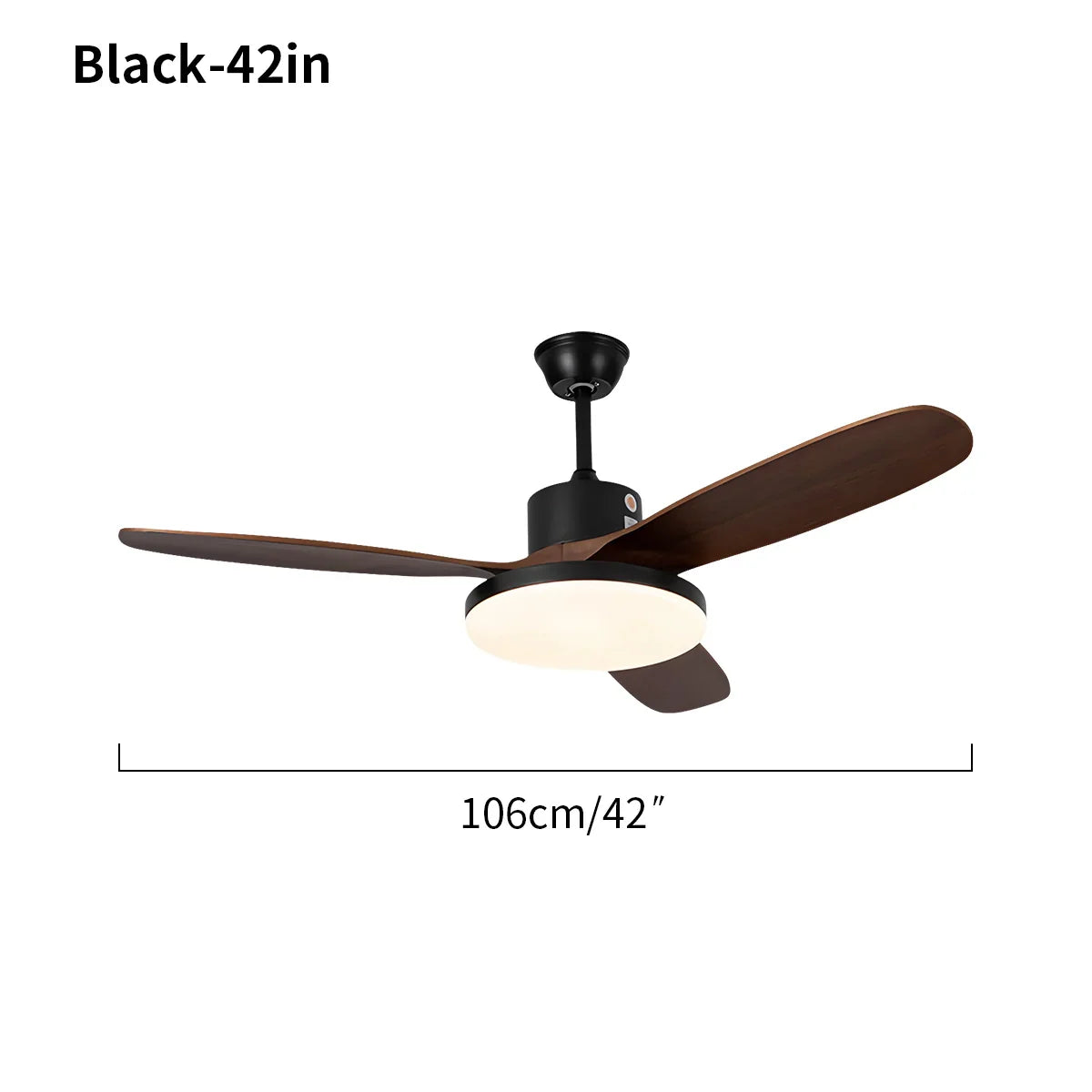 Ventilador de techo con luz y aspas de madera 3 | Lersk