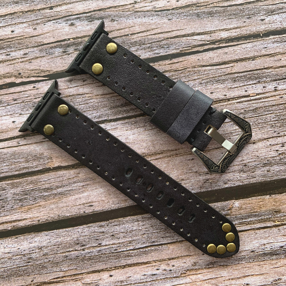 Curea Heritage din piele pentru Apple Watch de la Bramble Rivet | Lersk