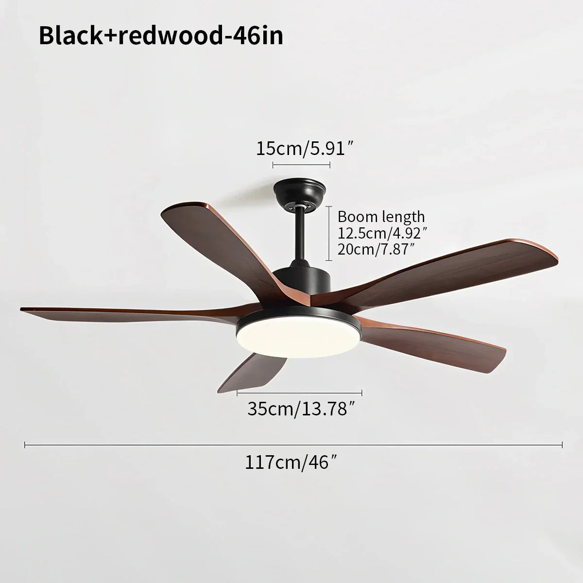 Ventilador de techo minimalista para sala de estar con luz | Lersk