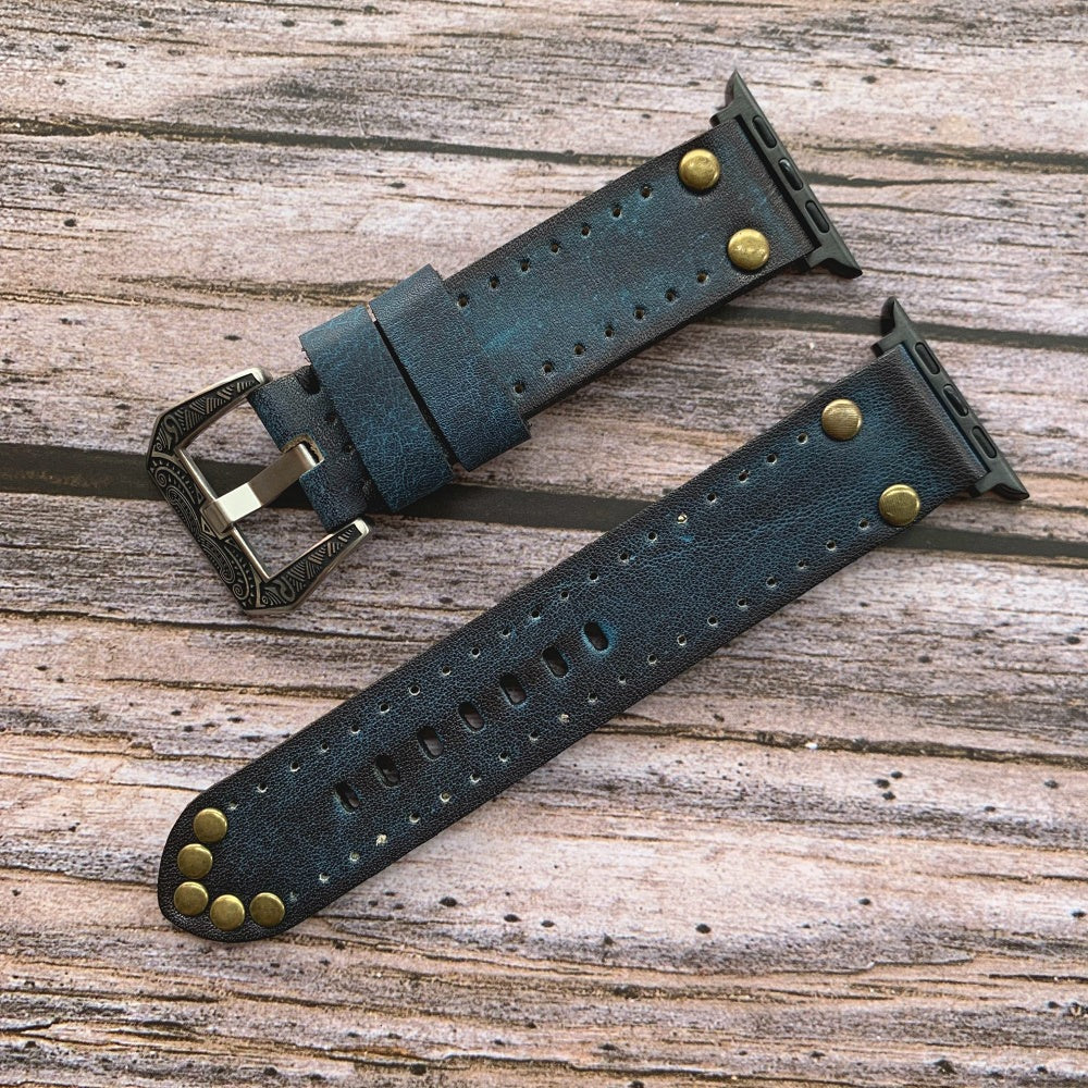 Curea Heritage din piele pentru Apple Watch de la Bramble Rivet | Lersk