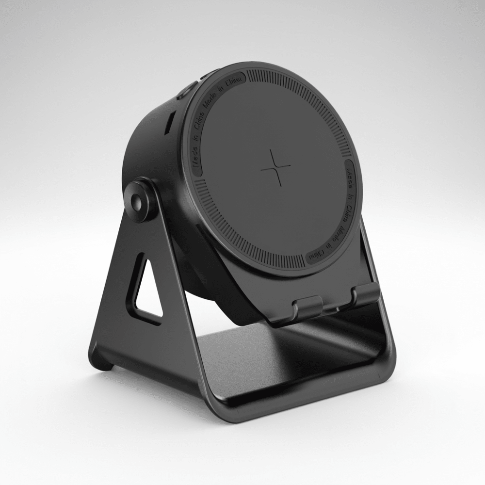 Telefonhalter mit Bluetooth-Lautsprecher und induktiver Powerbank zum Aufladen | Lersk