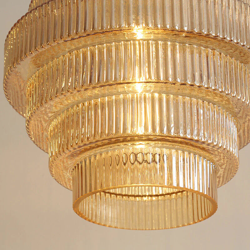 Elara Glass and Brass Bottle Pendant Lamp with Vintage Glow | Lersk