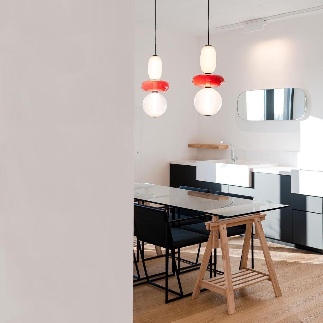 Lampa wisząca LumaWisp Sugar Glass dla ciepłej atmosfery | Lersk